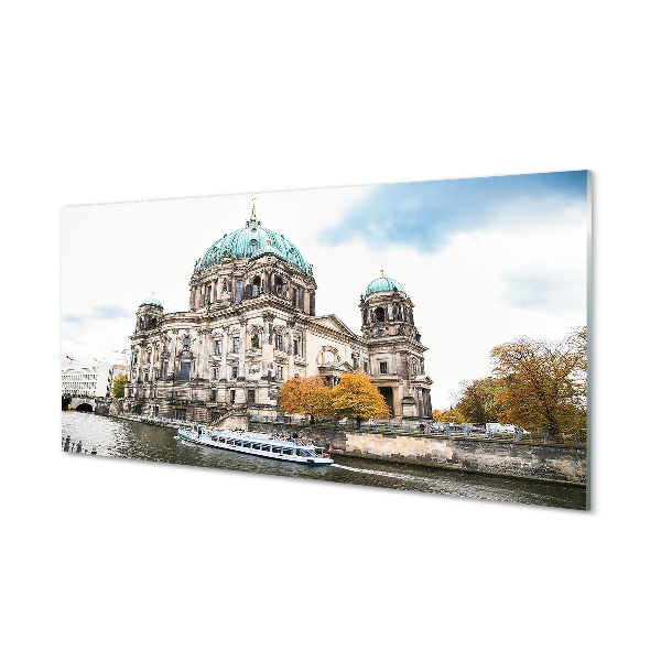 Glasbilder Deutschland fluss berliner dom