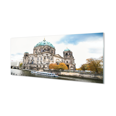 Glasbilder Deutschland fluss berliner dom