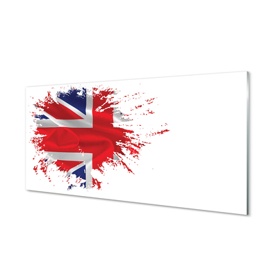 Glasbilder Die flagge von großbritannien