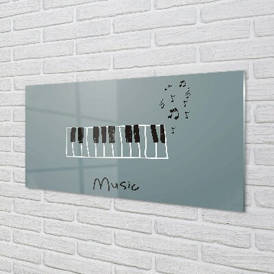 Glasbilder Klaviernoten