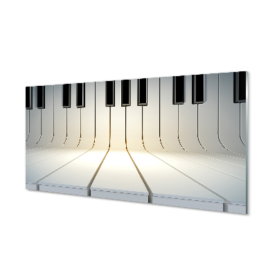 Glasbilder Klaviertasten