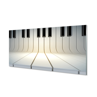 Glasbilder Klaviertasten