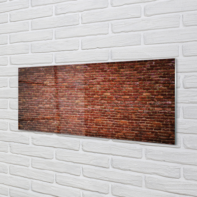 Glasbilder Vintage brick wall