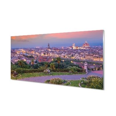 Glasbilder Italien fluss-panorama