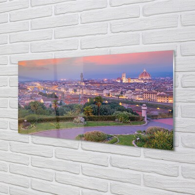 Glasbilder Italien fluss-panorama