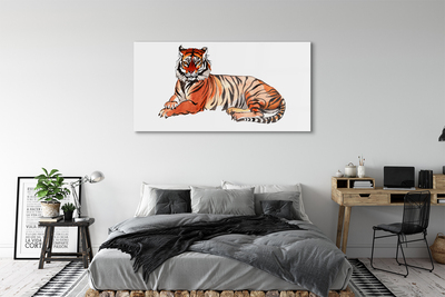 Glasbilder Gemalten tiger