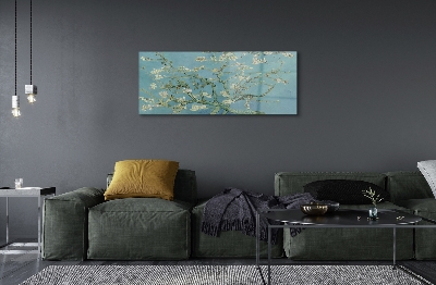 Glasbilder Kunstblume almond