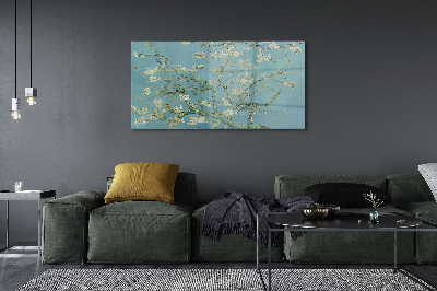 Glasbilder Kunstblume almond