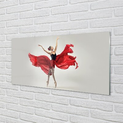 Glasbilder Ballerina frau