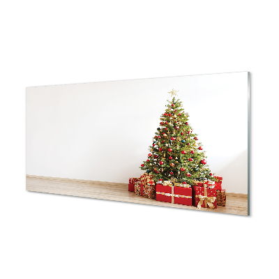 Glasbilder Weihnachtsbaumdekoration geschenke