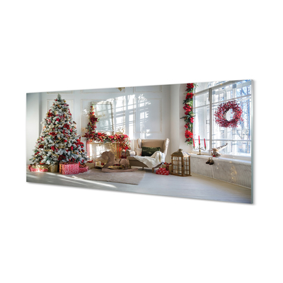 Glasbilder Weihnachtsbaumdekoration geschenke