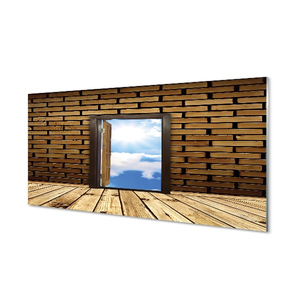 Glasbilder Türen himmel 3d