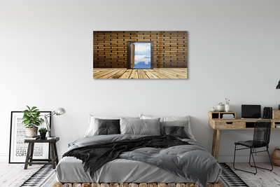 Glasbilder Türen himmel 3d