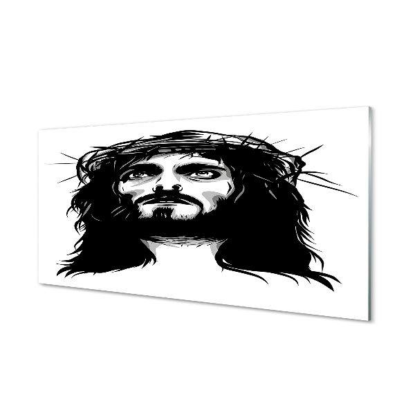 Glasbilder Illustration von jesus