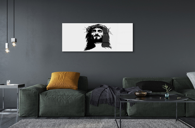 Glasbilder Illustration von jesus