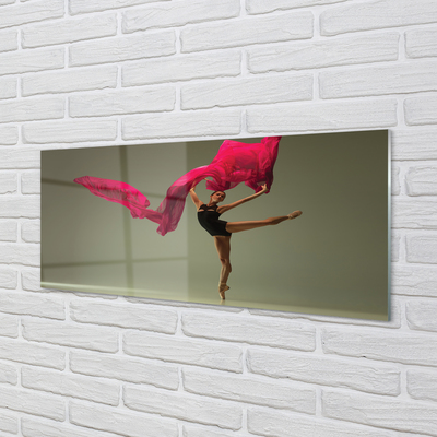 Glasbilder Rosa ballerina ausrüstung