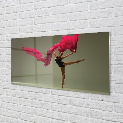 Glasbilder Rosa ballerina ausrüstung
