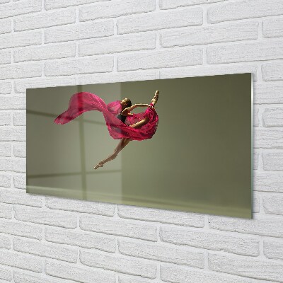 Glasbilder Weibliches rosa string material
