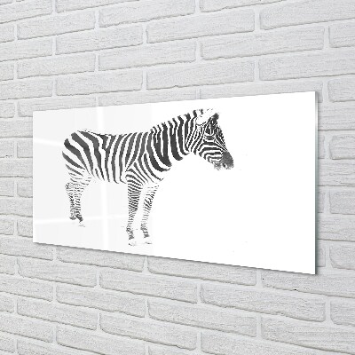 Glasbilder Painted zebra