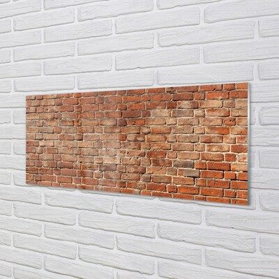 Glasbilder Vintage brick wall
