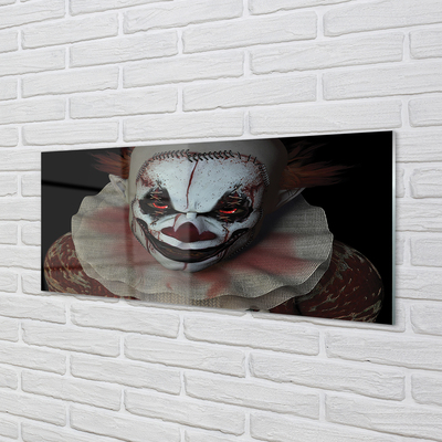 Glasbilder Die beängstigende clown