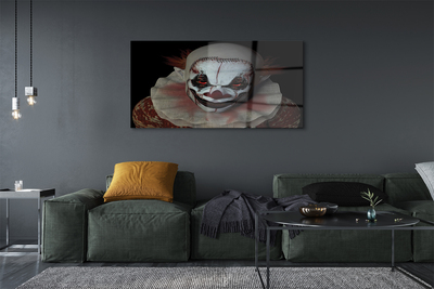 Glasbilder Die beängstigende clown