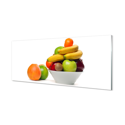 Glasbilder Obst in eine schüssel geben