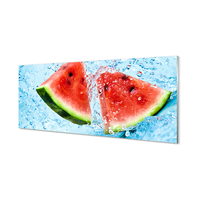Glasbilder Wassermelone wasser