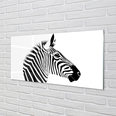Glasbilder Illustration von zebra