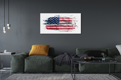 Glasbilder United states flag