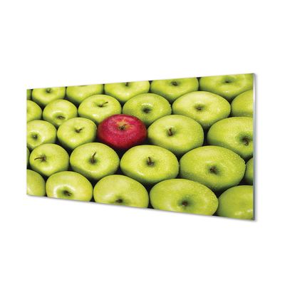 Glasbilder Die grüne und rote äpfel