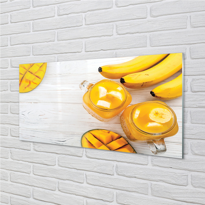 Glasbilder Smoothie mango banana