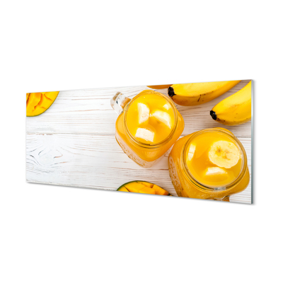 Glasbilder Smoothie mango banana