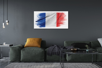 Glasbilder Die flagge von frankreich