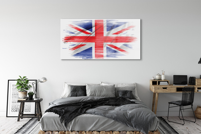 Glasbilder Die flagge von großbritannien