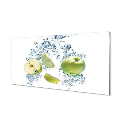 scheiben in geschnitten Glasbilder Apfel wasser