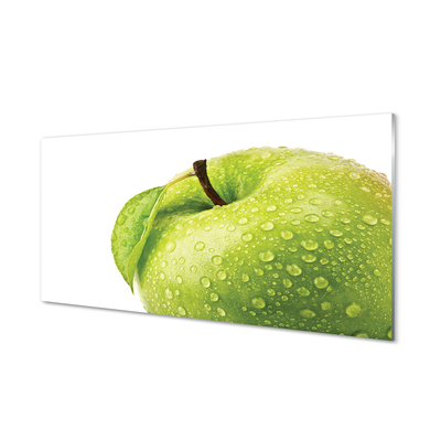 Glasbilder Apple-tropfen grünes wasser