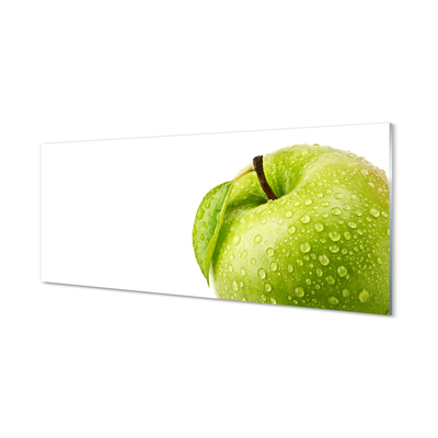 Glasbilder Apple-tropfen grünes wasser