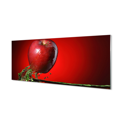 Glasbilder Apfel im wasser