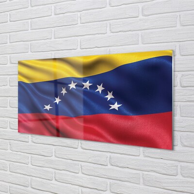 Glasbilder Venezuela flag