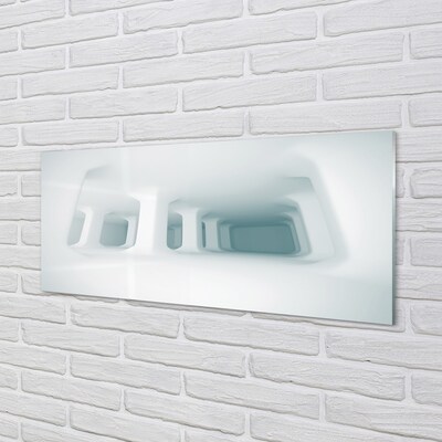 Glasbilder Weiß 3d-unterstützung