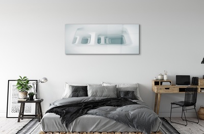 Glasbilder Weiß 3d-unterstützung