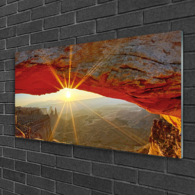 Tulup Glasbilder Wandbild Dekobild 100x50 Grand Canyon Landschaft 