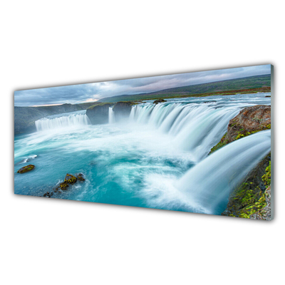 Glasbilder Wasserfall Natur