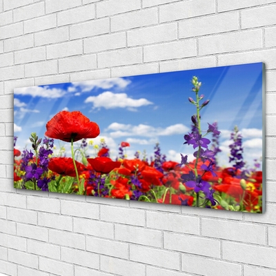 Glasbilder Blumen Natur