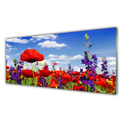 Glasbilder Blumen Natur