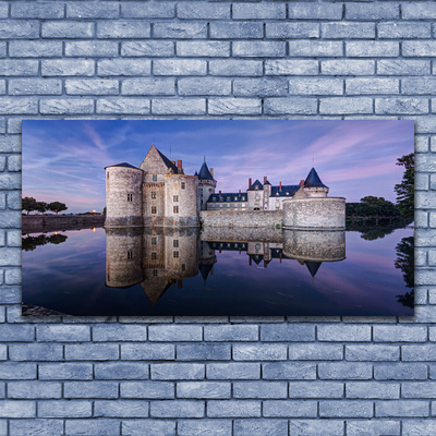Glasbilder Schloss Wasser Architektur