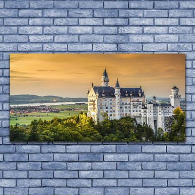 Glasbilder Schloss Landschaft
