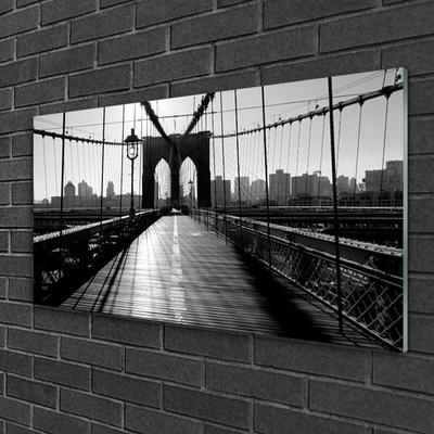 Glasbilder Brücke Architektur
