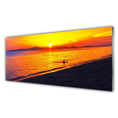 Glasbilder Meer Sonne Strand Landschaft